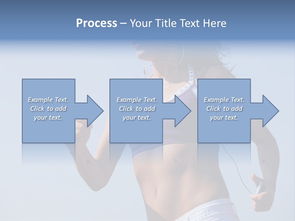 Woman Outside Sand PowerPoint Template