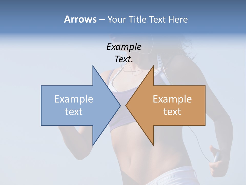 Woman Outside Sand PowerPoint Template