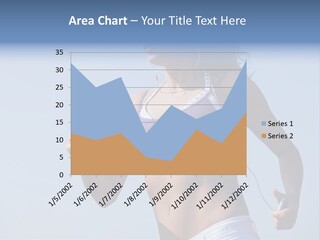 Woman Outside Sand PowerPoint Template