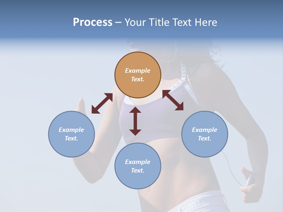 Woman Outside Sand PowerPoint Template