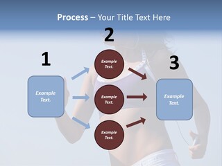 Woman Outside Sand PowerPoint Template