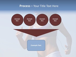 Woman Outside Sand PowerPoint Template