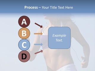 Woman Outside Sand PowerPoint Template