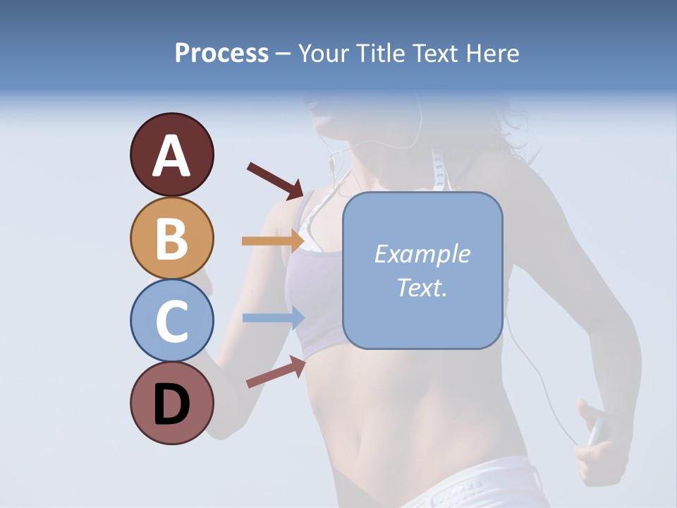 Woman Outside Sand PowerPoint Template