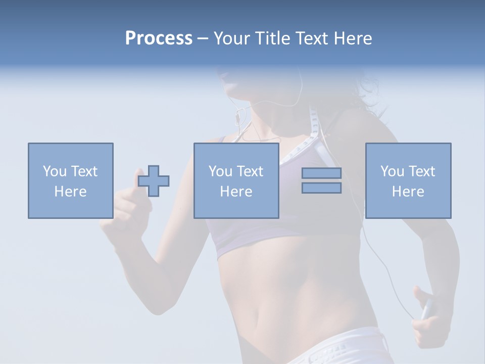 Woman Outside Sand PowerPoint Template