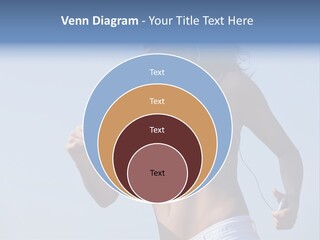 Woman Outside Sand PowerPoint Template