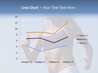 Woman Outside Sand PowerPoint Template