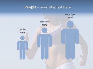 Woman Outside Sand PowerPoint Template