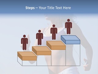 Woman Outside Sand PowerPoint Template