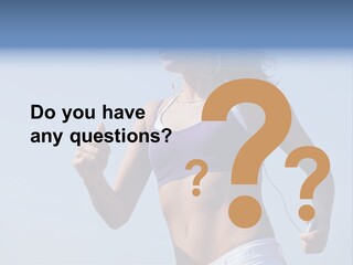 Woman Outside Sand PowerPoint Template