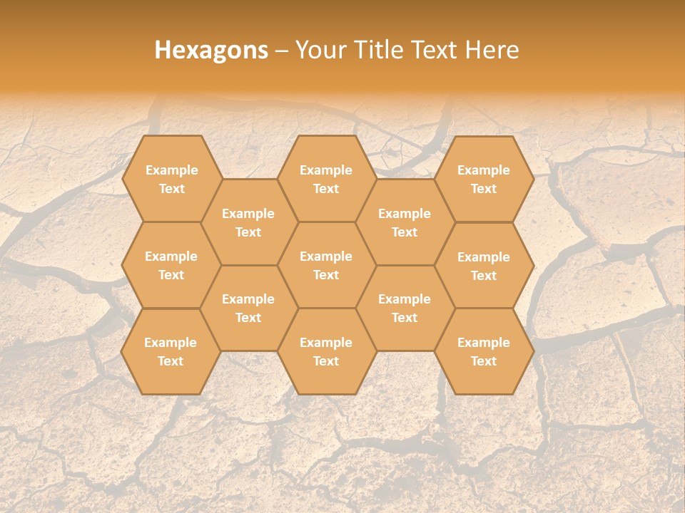 Horizontal Parched Earth Full Frame PowerPoint Template