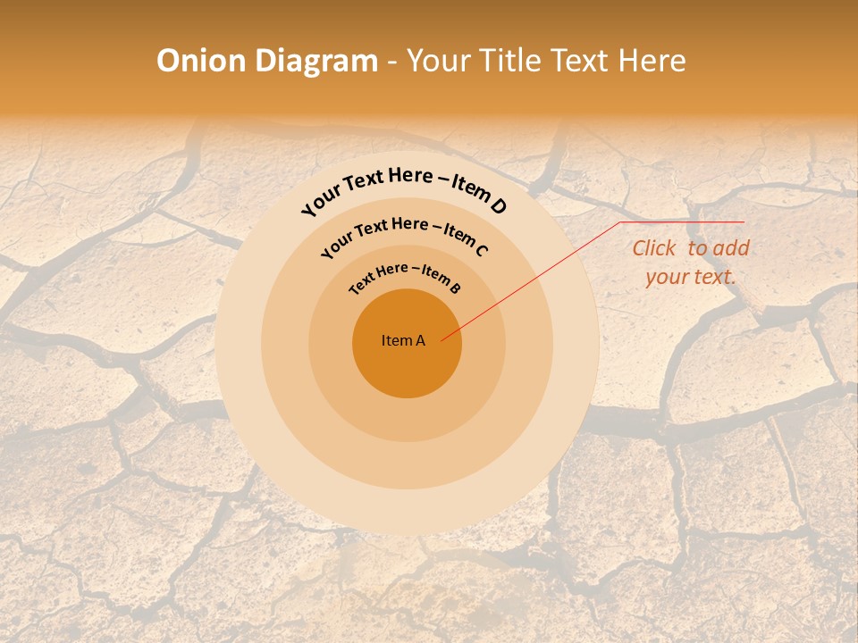 Horizontal Parched Earth Full Frame PowerPoint Template