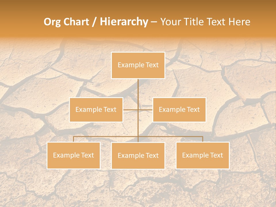 Horizontal Parched Earth Full Frame PowerPoint Template