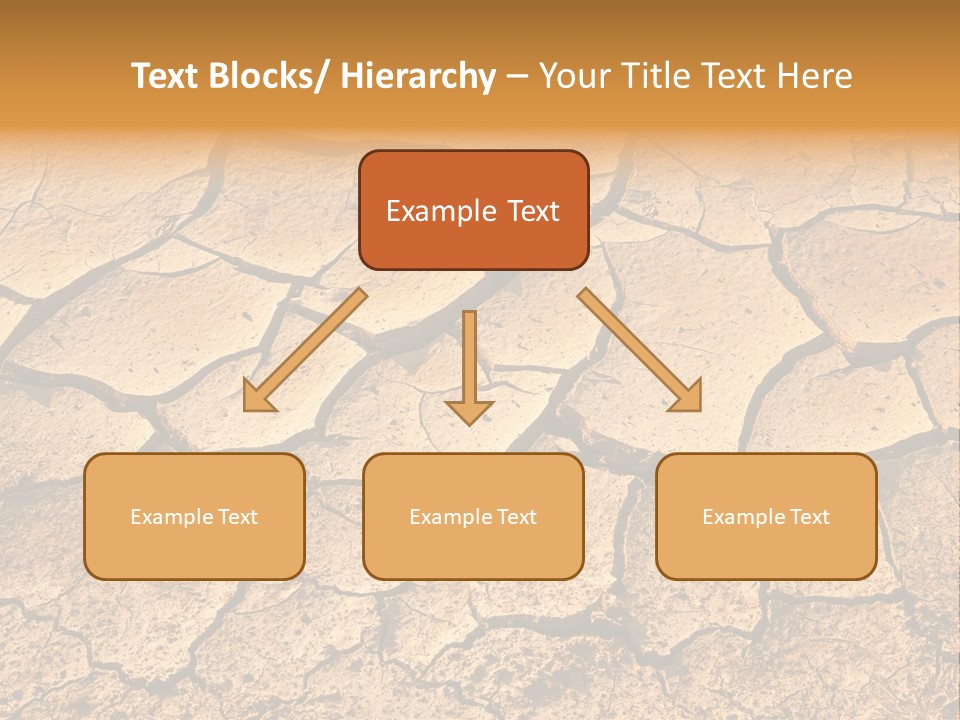 Horizontal Parched Earth Full Frame PowerPoint Template