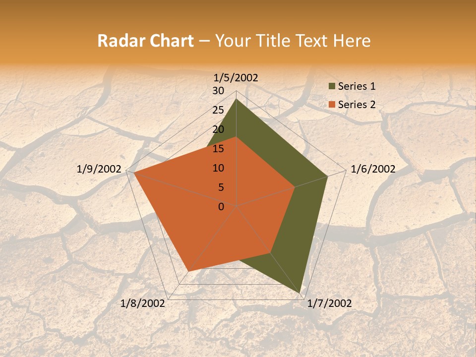 Horizontal Parched Earth Full Frame PowerPoint Template