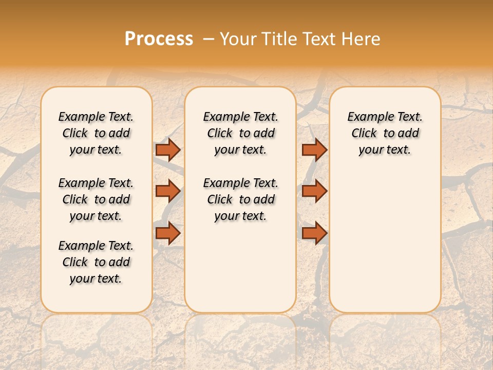 Horizontal Parched Earth Full Frame PowerPoint Template