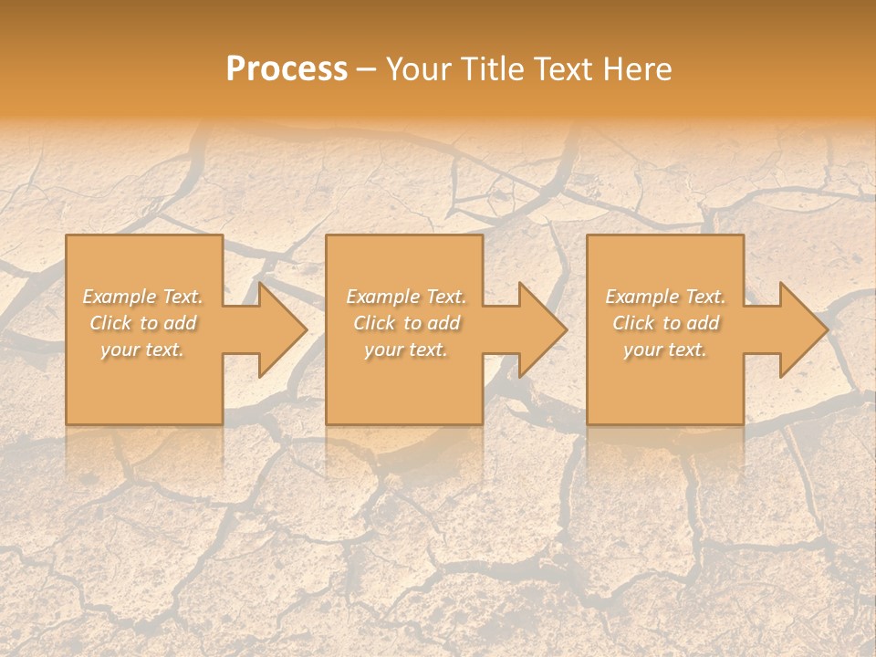 Horizontal Parched Earth Full Frame PowerPoint Template