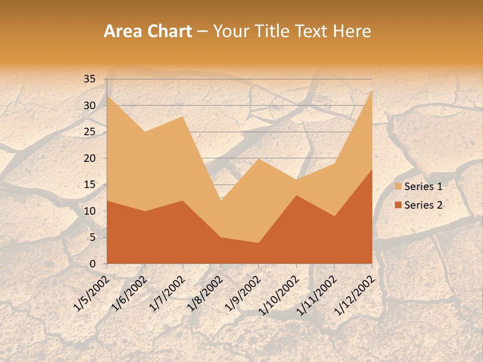 Horizontal Parched Earth Full Frame PowerPoint Template