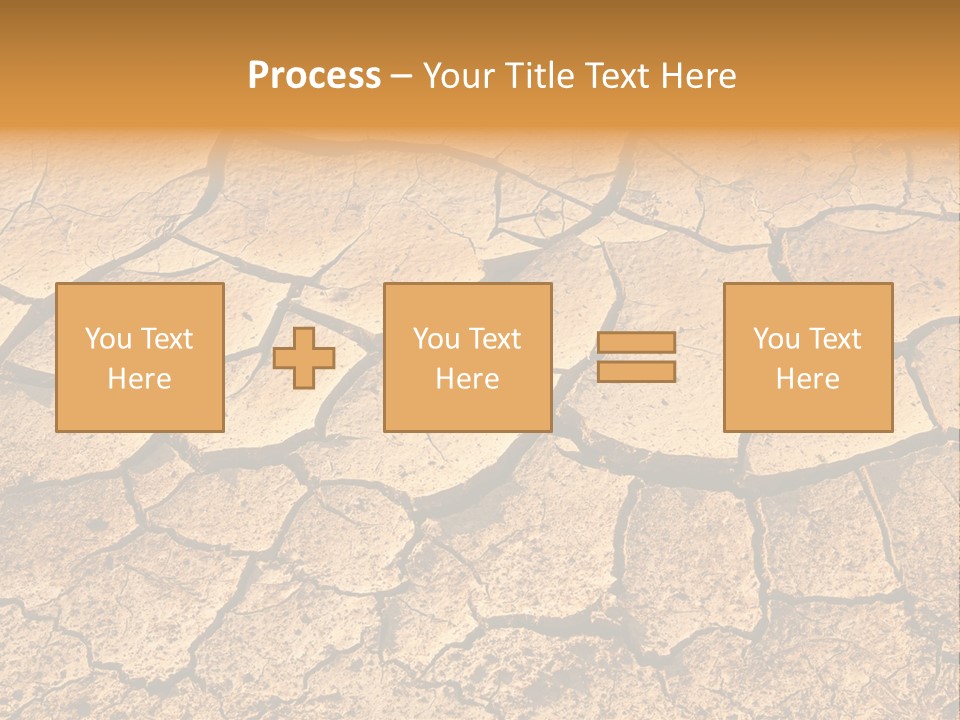 Horizontal Parched Earth Full Frame PowerPoint Template