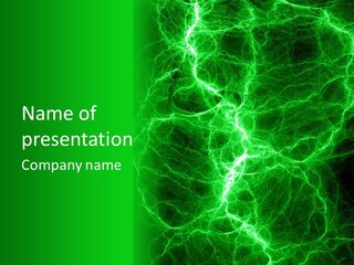 Energy Alien Charge PowerPoint Template