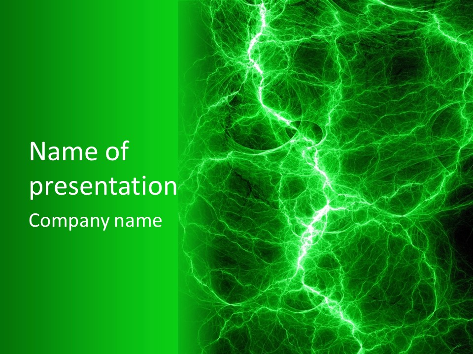 Energy Alien Charge PowerPoint Template