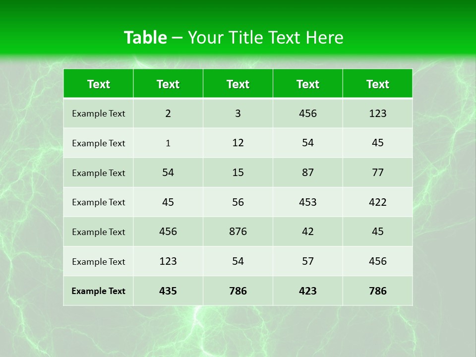Energy Alien Charge PowerPoint Template