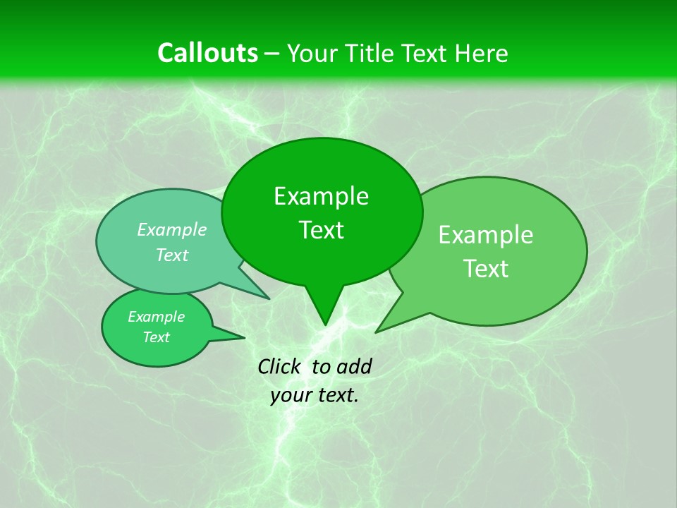 Energy Alien Charge PowerPoint Template