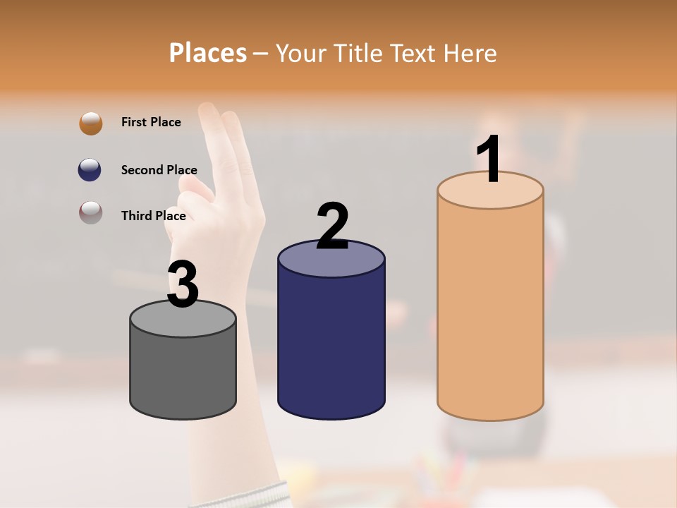 Point Class Hand PowerPoint Template