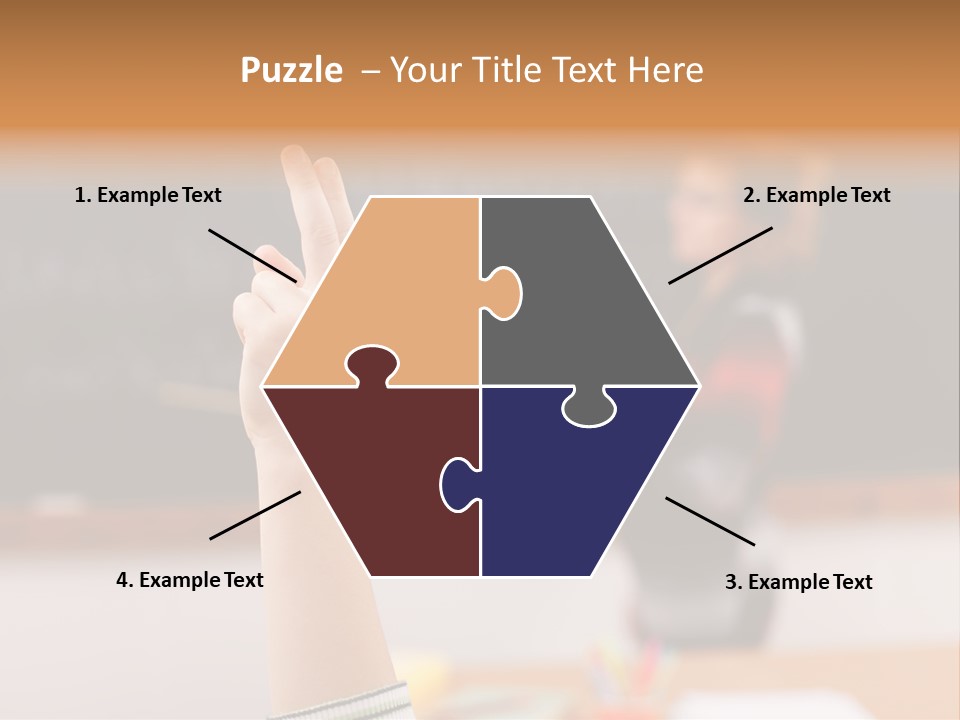 Point Class Hand PowerPoint Template