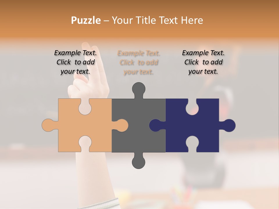 Point Class Hand PowerPoint Template