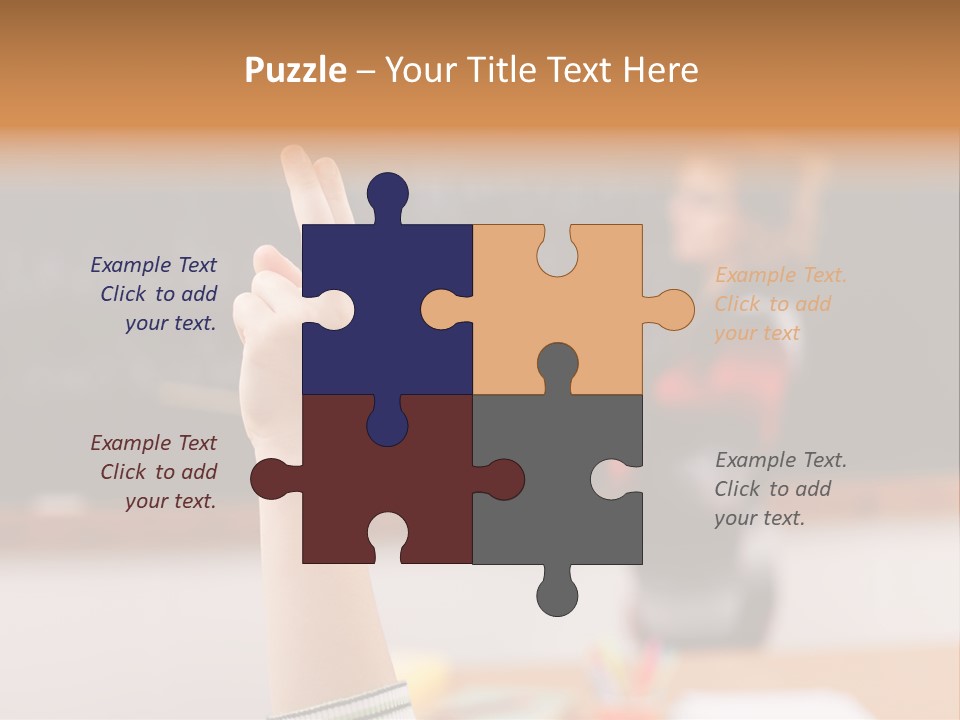 Point Class Hand PowerPoint Template