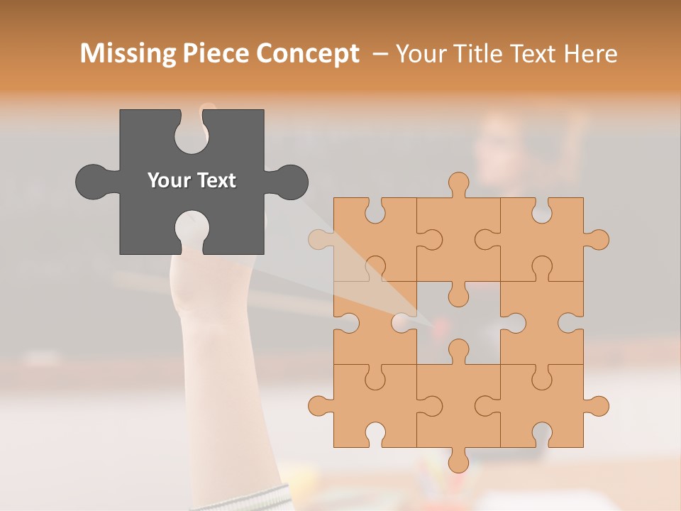 Point Class Hand PowerPoint Template