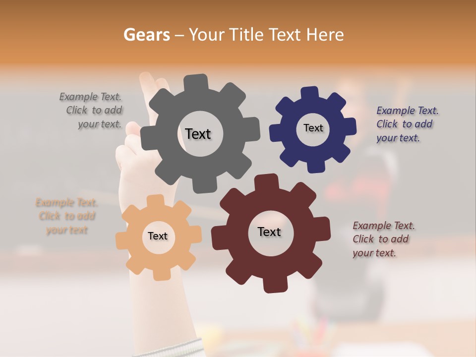 Point Class Hand PowerPoint Template