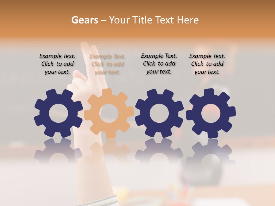 Point Class Hand PowerPoint Template