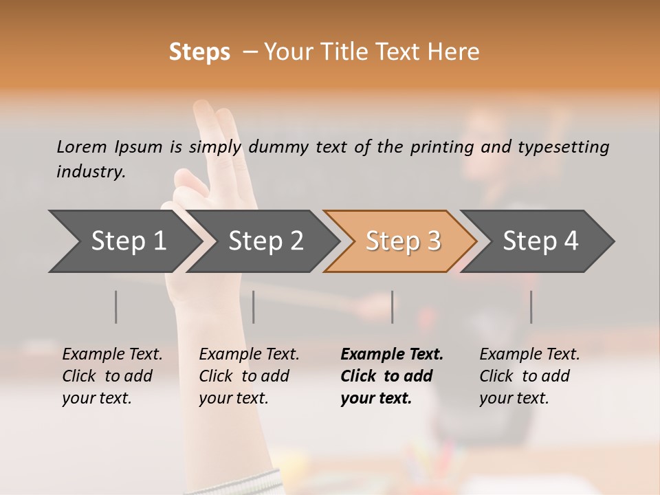 Point Class Hand PowerPoint Template