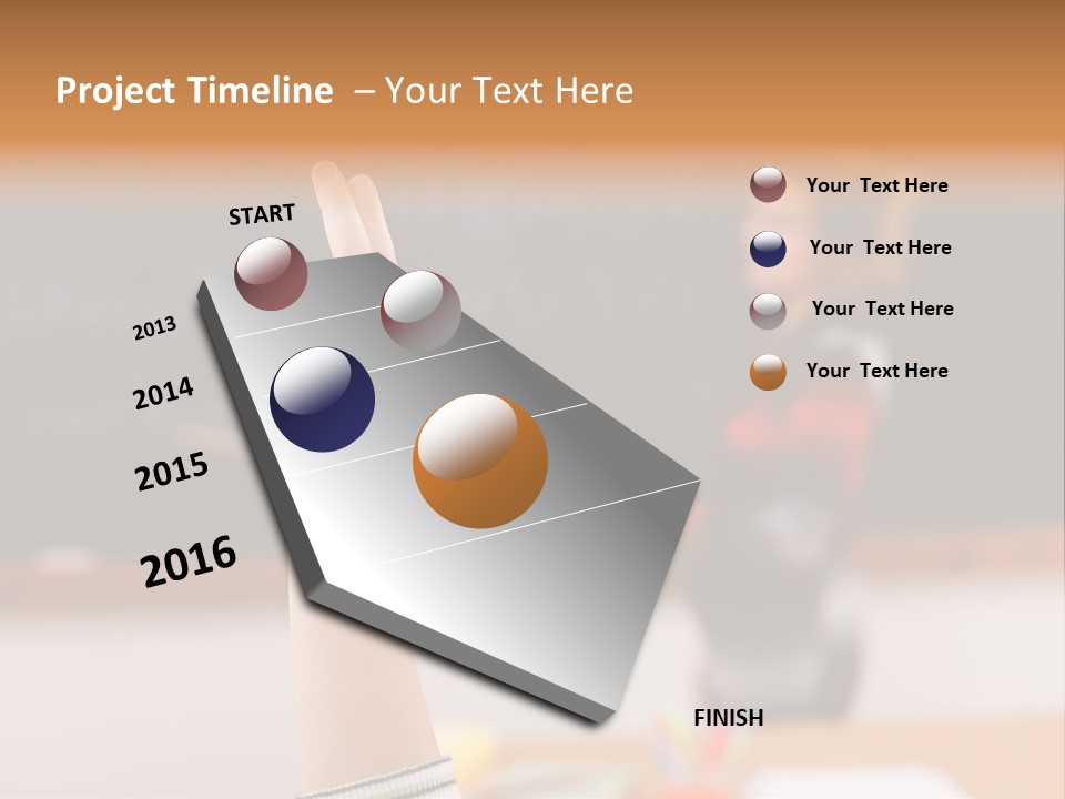 Point Class Hand PowerPoint Template