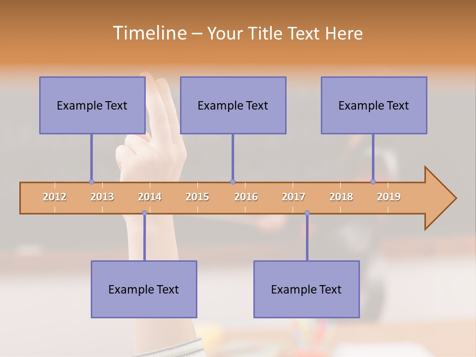 Point Class Hand PowerPoint Template