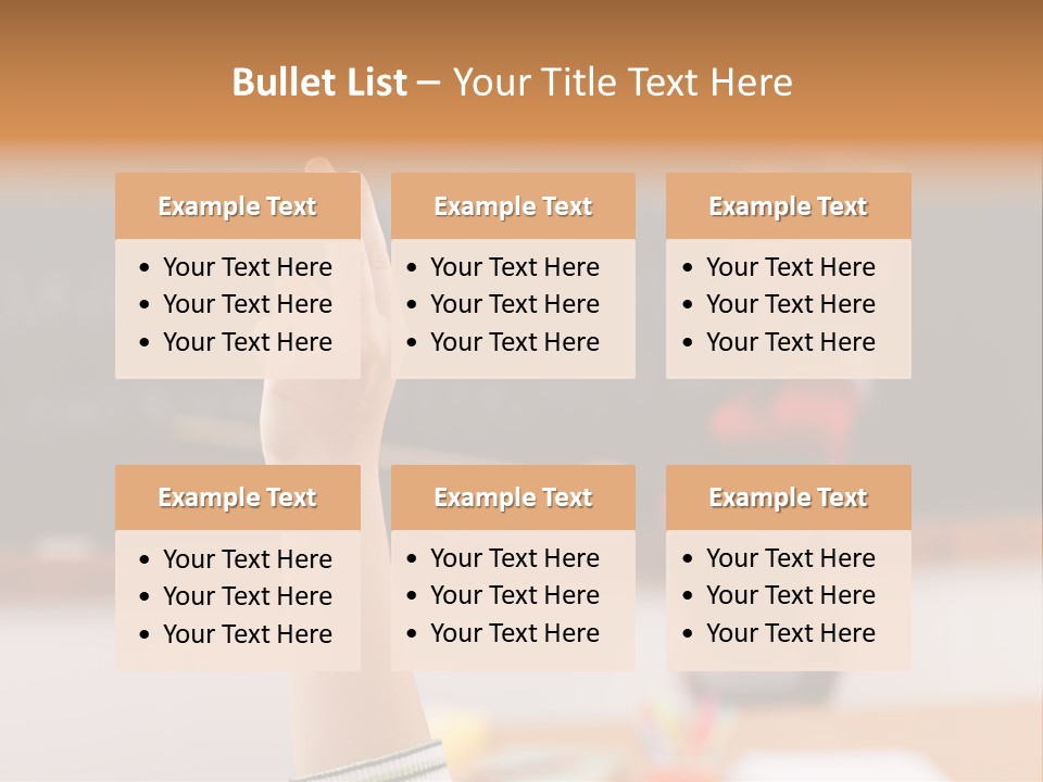 Point Class Hand PowerPoint Template
