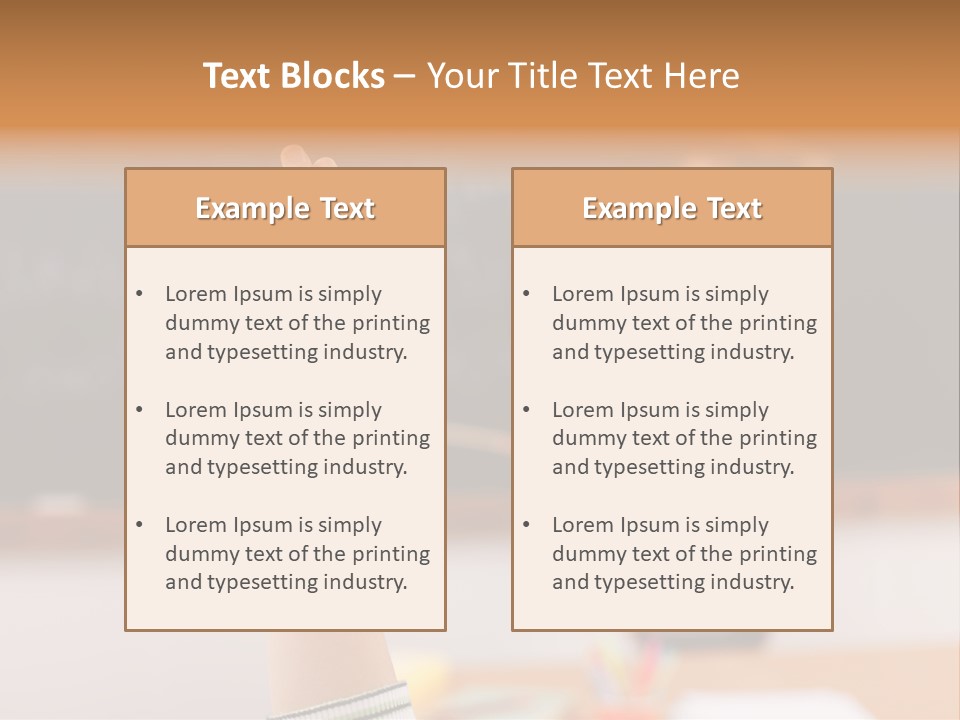 Point Class Hand PowerPoint Template