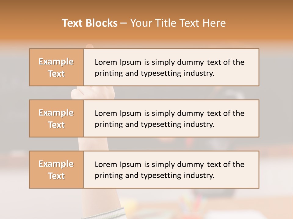 Point Class Hand PowerPoint Template