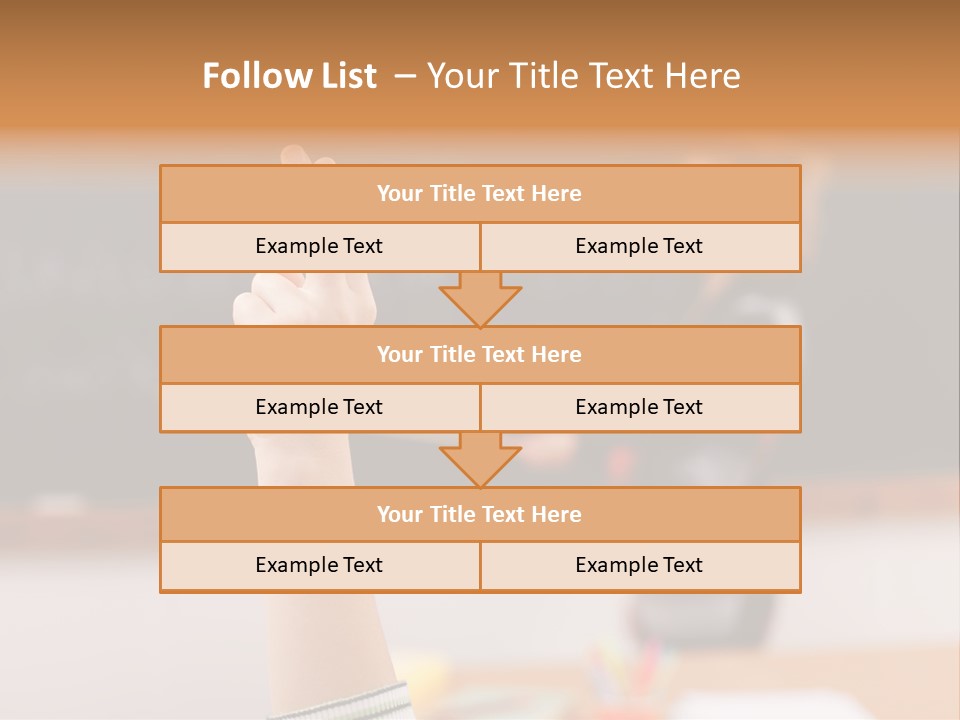 Point Class Hand PowerPoint Template