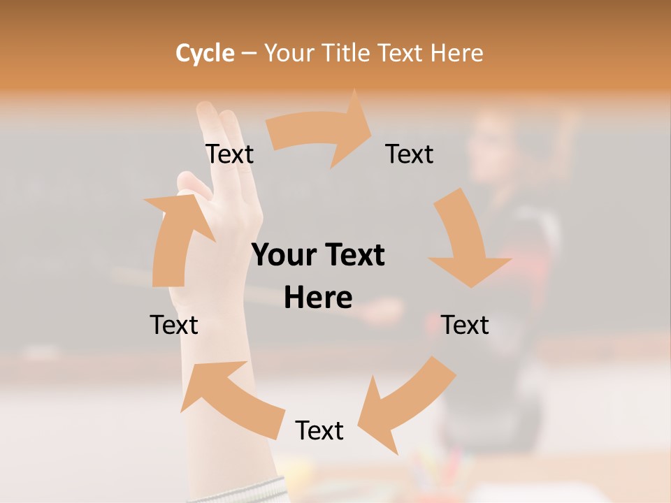 Point Class Hand PowerPoint Template