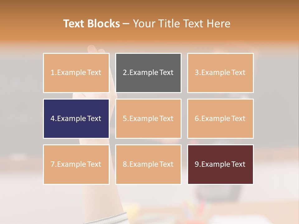 Point Class Hand PowerPoint Template