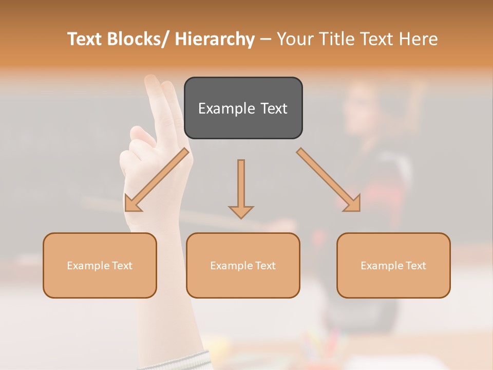 Point Class Hand PowerPoint Template
