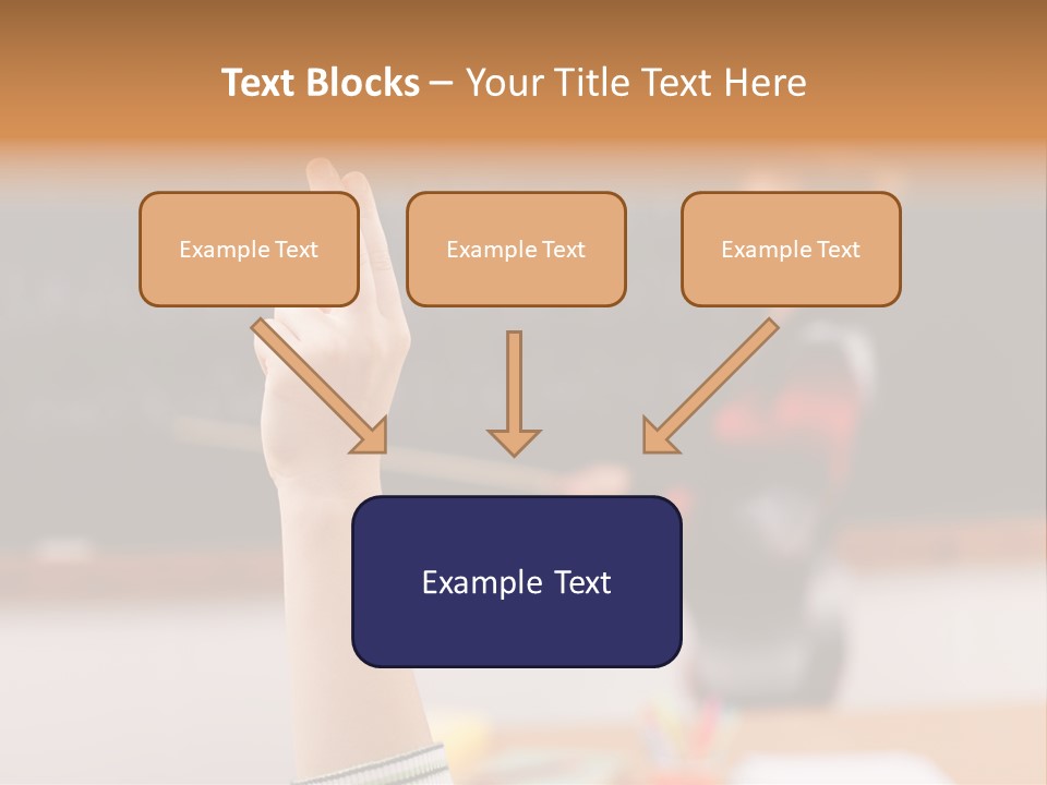 Point Class Hand PowerPoint Template