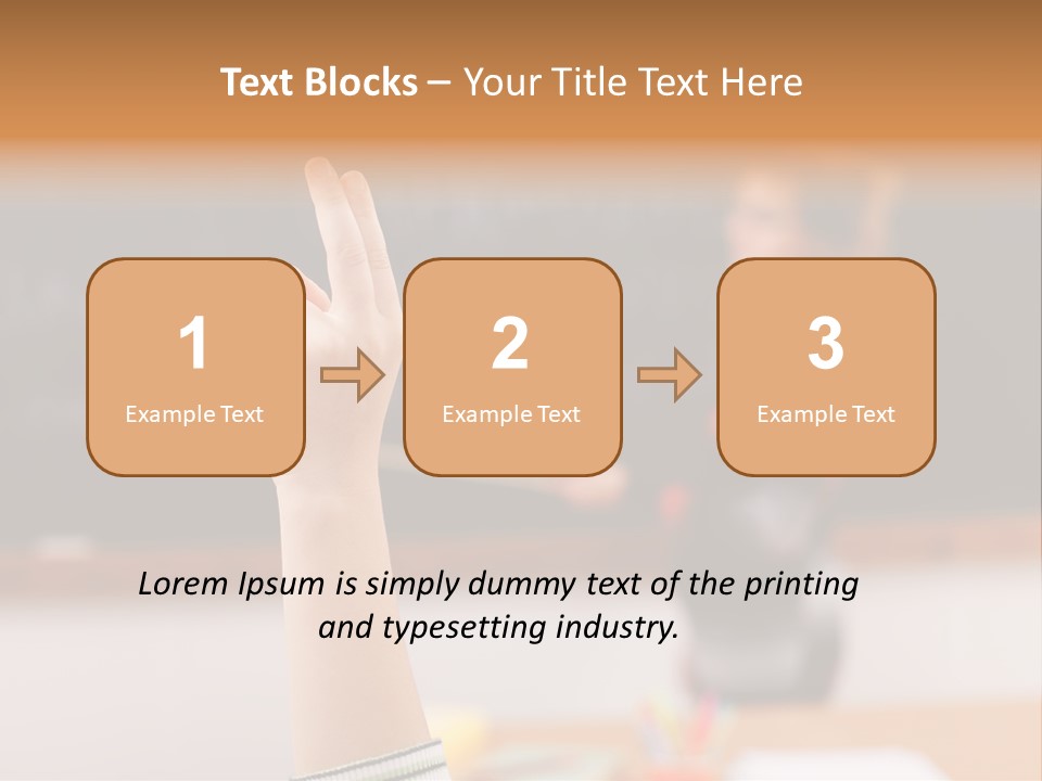 Point Class Hand PowerPoint Template