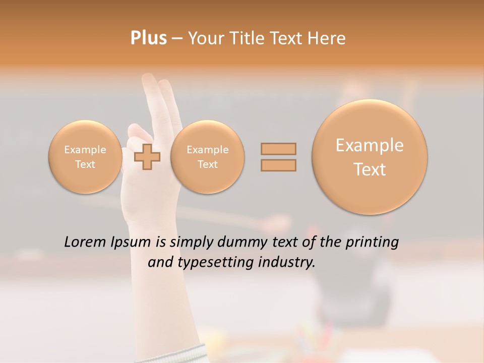 Point Class Hand PowerPoint Template