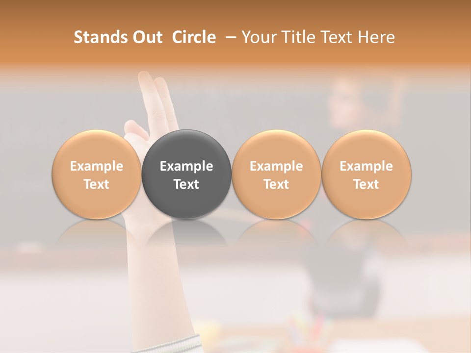 Point Class Hand PowerPoint Template