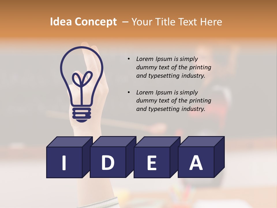 Point Class Hand PowerPoint Template