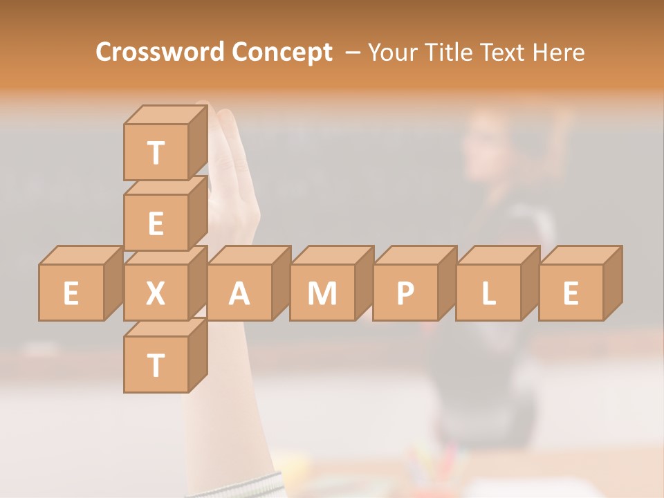Point Class Hand PowerPoint Template